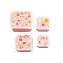 A Little Lovely Company Lunchbox Set ICE CREME