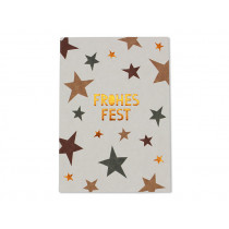 Ava & Yves Postcard FROHES FEST stars grey