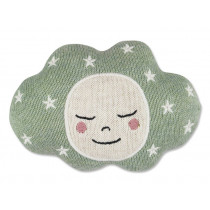 Ava & Yves Knitted rattle CLOUD mint