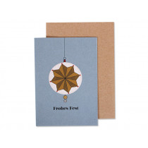 Ava & Yves Greeting Card BAUBLES "Frohes Fest"