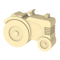 Blafre lunchbox tractor light yellow