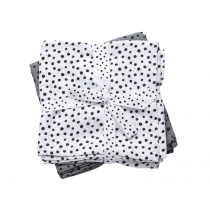 Done by Deer burp and swaddle cloth 2-pack Happy dots grey