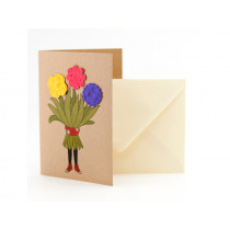 DieStadtgärtner Greeting Card FLOWER GIRL