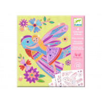 Djeco Shiny Colouring Images LITTLE WINGS