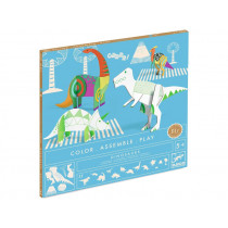 Djeco Craft Kit COLOR. ASSEMBLE. PLAY Dinosaurs