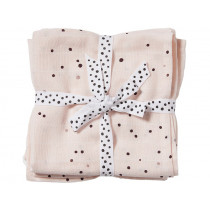 Done by Deer Burp Cloth 2-pack DREAMY DOTS powder