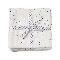 Done by Deer Burp Cloth 2-pack DREAMY DOTS white
