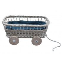 Fabelab PULL WAGON natural white