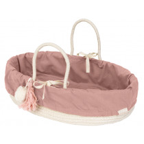 Fabelab DOLL BASKET with cover mauve