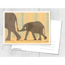 Fräulen Elvira Postcard ELEPHANTS