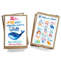 Frau Ottilie Baby MILESTONE CARDS "Hello big wide beautiful world" for the first year.