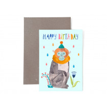 Frau Ottilie Birthday Greeting Card HAPPY BIRTHDAY Monkey