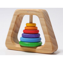 GRIMM'S Wooden Rattle PYRAMID