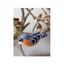 Gry & Sif Felt Decoration BIRD Eastern Bluebird