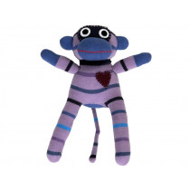Hickups sock monkey mini purple