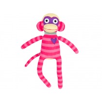 Hickups sock monkey pink / dark pink