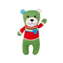 Hickups knitted teddy green red