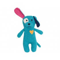 Hickups Knitted Dog TURQUOISE with heart