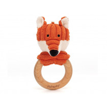 Jellycat Cordy Roy Baby FOX Wooden Ring Toy