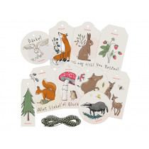 krima & isa gift tag set FOREST ANIMALS