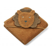 LIEWOOD Hooded Baby Towel ALBERT Lion golden caramel
