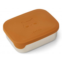 LIEWOOD Stainless Steel Lunchbox Arthur CAT mustard