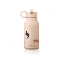 LIEWOOD Water Bottle FALK 250ml Cat Miauw apple blossom