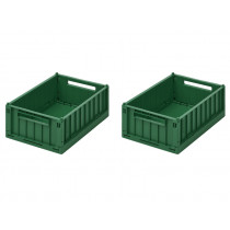 LIEWOOD 2-Pack Storage Box WESTON garden green S