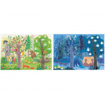 Londji Reversible Pocket Puzzle DAY & NIGHT in the Forest (100 Pieces)
