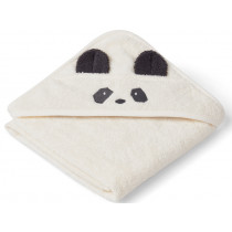 LIEWOOD Hooded Towel Baby Albert PANDA cream