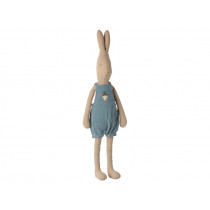 Maileg Rabbit with OVERALLS blue (Size 4)