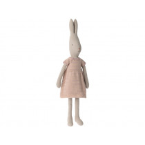 Maileg Rabbit with Knitted DRESS rose (Size 4)