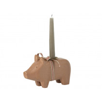 Maileg Small Candle Holder PIG 2023 old rose