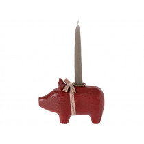 Maileg Small Candle Holder PIG 2022 red