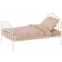 Maileg Vintage BED with Bedding Mini Purple