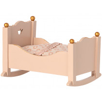 Maileg CRADLE for Baby Mouse dusty rose