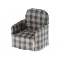 Maileg ARMCHAIR for Doll House checked green