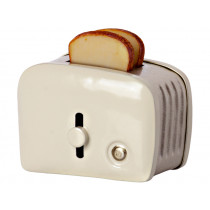 Maileg TOASTER & BREAD for Dolls House offwhite