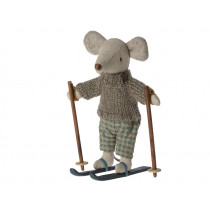 Maileg Big Brother WINTER MOUSE with SKI
