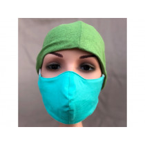 Hickups Fabric Mask ADULTS FEMALE turquoise