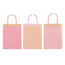Meri Meri 8 Gift Bags FRINGE pink