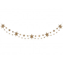 Meri Meri Garland with Eco-Glitter STARS gold
