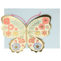 Meri Meri Birthday Card BUTTERFLY & FLOWERS