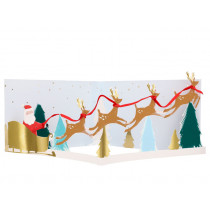 Meri Meri 3D Christmas Card SANTA'S SLEIGH