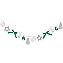 Meri Meri CHRISTMAS Garland green/silver