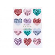 Meri Meri 96 Glitter Stickers HEARTS
