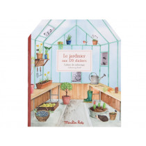 Moulin Roty Colouring Book with Stickers LE JARDINIER