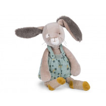 Moulin Roty Soft Toy Rabbit TROIS LAPINS green