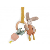 Moulin Roty Rattle Ring Rabbit TROIS LAPINS