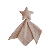 Mushie Lovely Blanket STAR Natural